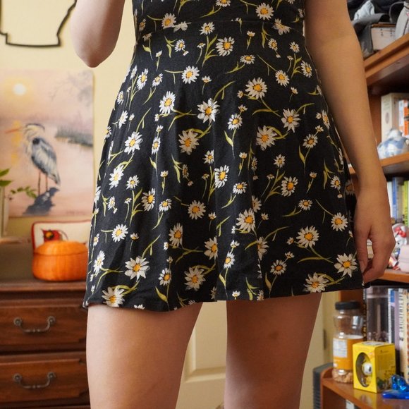 Comfy Cotton Mini Dress Halter Neck Stretchy - Picture 2 of 4